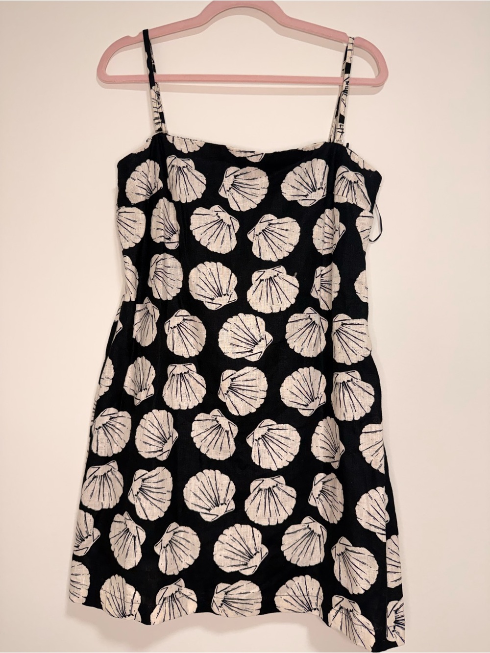 Beach Abercrombie & Fitch Black Shell-Print Mini Dress